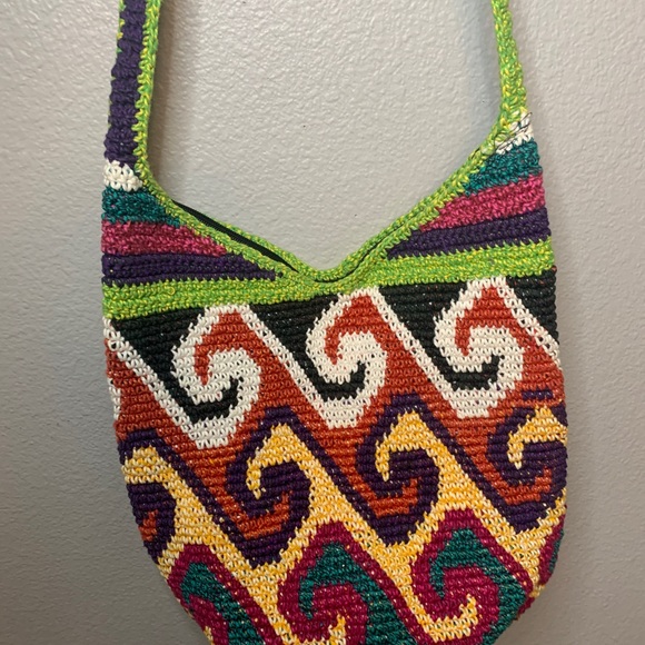 Colorful bohemian crossing handbag, perfect condition - Picture 2 of 6